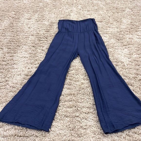 Blue strapless romper size medium - Picture 7 of 9